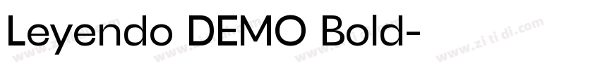 Leyendo DEMO Bold字体转换